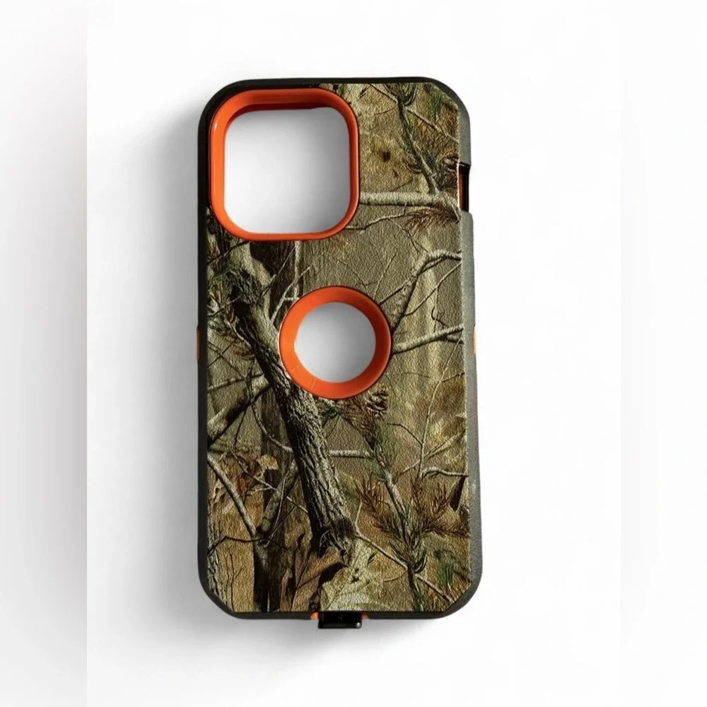 🦌 Rugged Camo iPhone 15 Pro Max Case - Heavy Duty - Gently Used